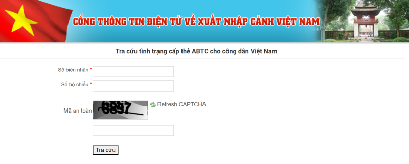 Hướng dẫn tra cứu Thẻ APEC